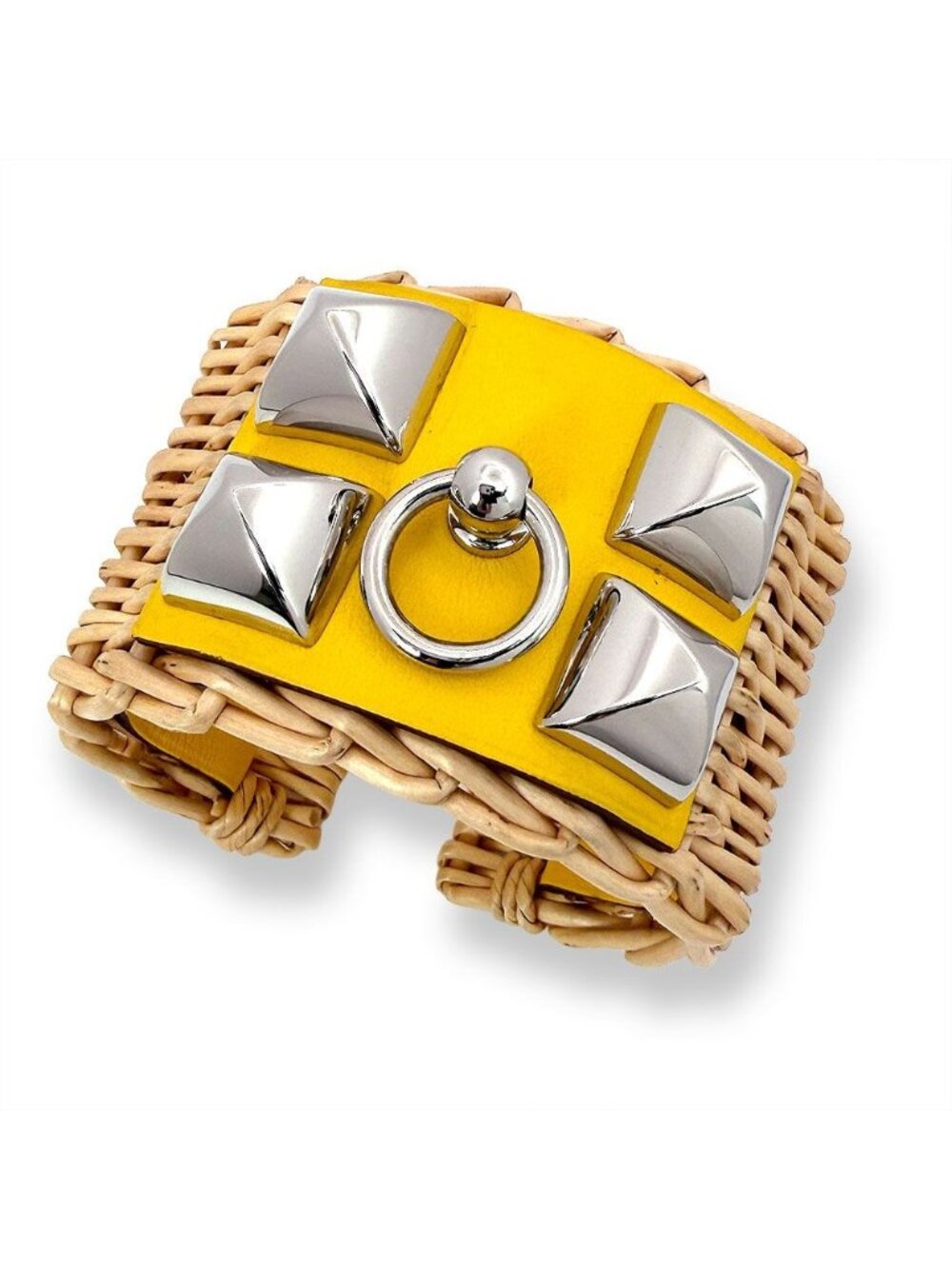 Hermes Collier de Chien Medallion Picnic Bangle Bracelet